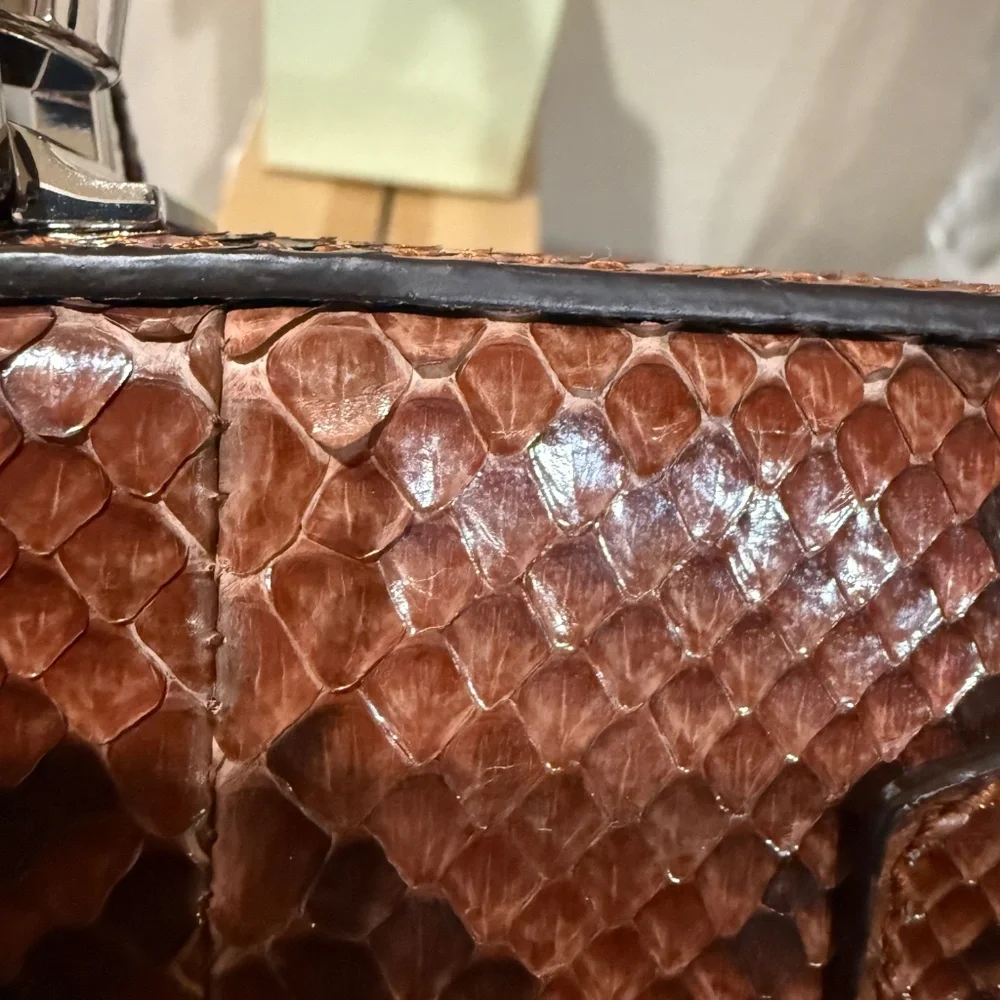 Gucci Lady Lock Python Top Handle Bag - Picture 10 of 14